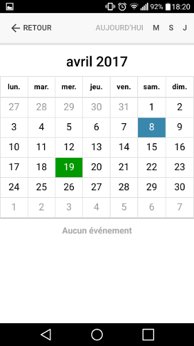 Agenda complet